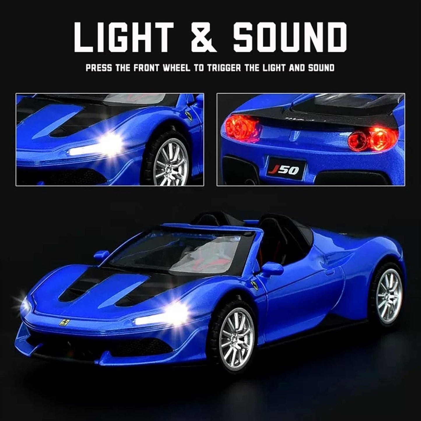 Ferrari J50 Scale Model Diecast Metalcar - All Size