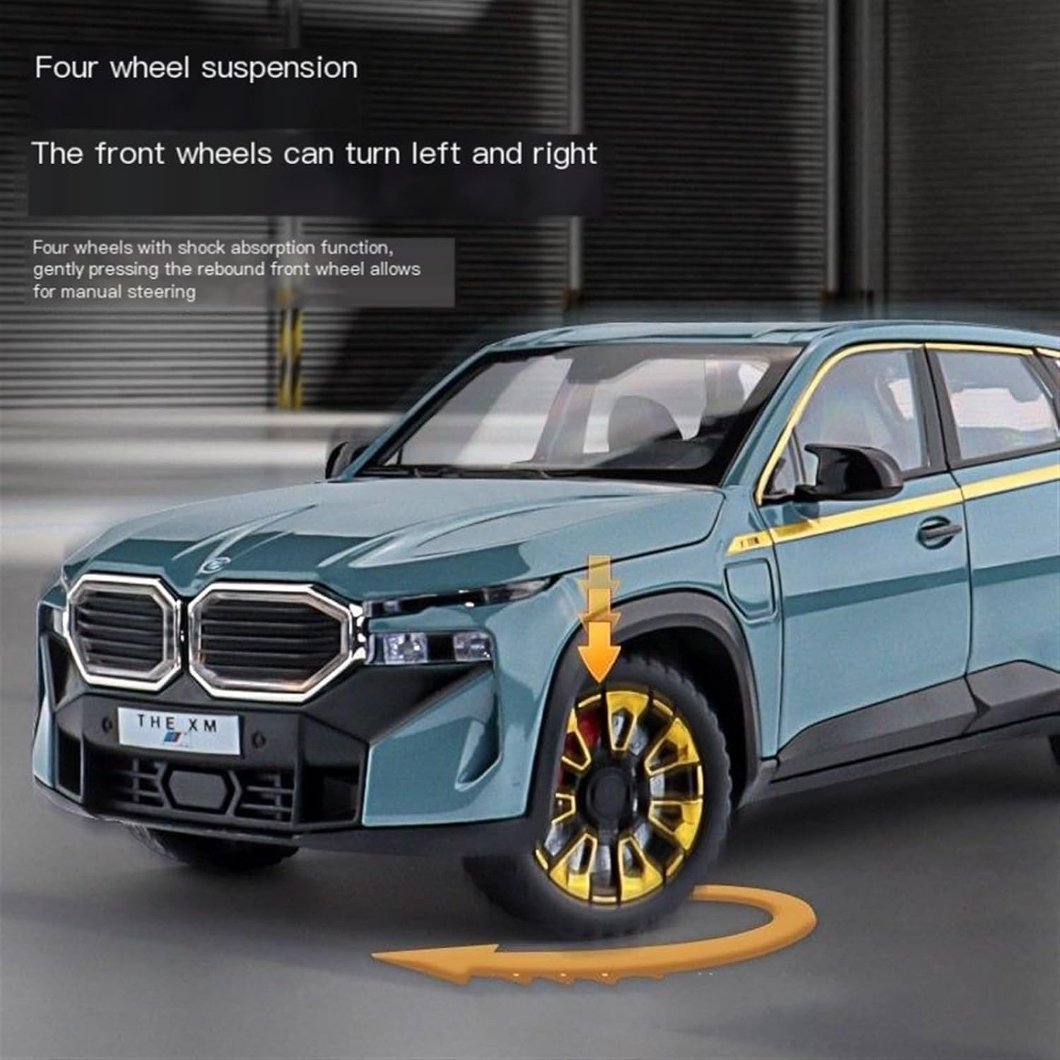 BIG SIZE BMW XM THE 1:24 DIECAST METAL PULLBACK TOY CAR WITH OPENABLE DOORS & LIGHT, MUSIC BOYS CAR FOR KIDS BEST TOYS GIFTS TOYS FOR KIDS [SIZE:-22CM*10.5CM*9CM]【 MULTICOLOR 】