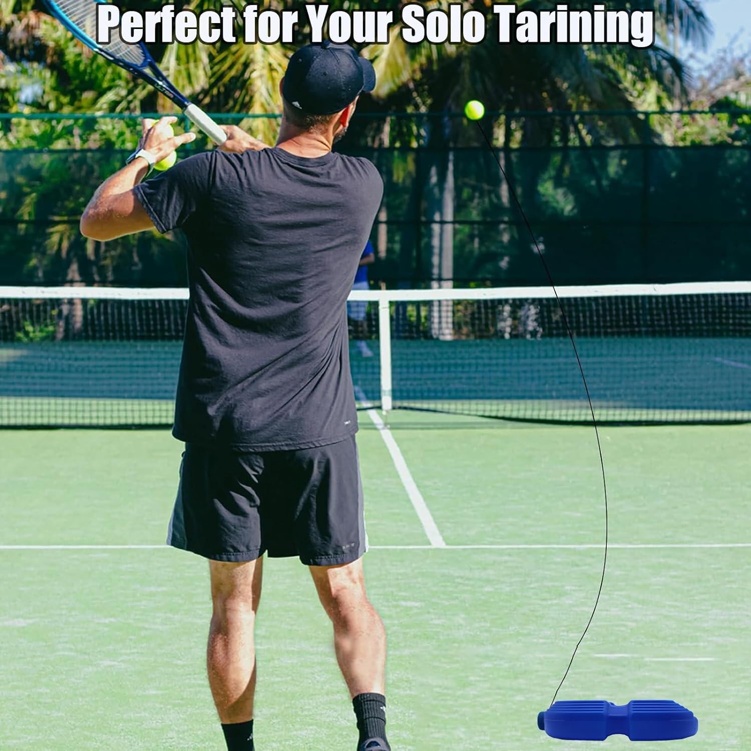 Tennis Trainer Rebound Ball with String Convenient Tennis Training Gear Tennis Practice Device Solo Tennis Training Equipment for Self-Pracitce |Tennis Practice Trainer