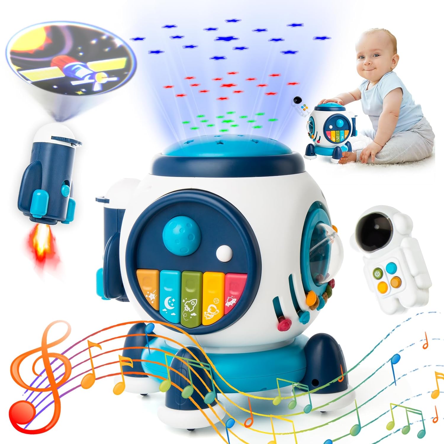 Baby Musical Toys for Toddlers 1 3 Light up Music Crawling Toy Infant