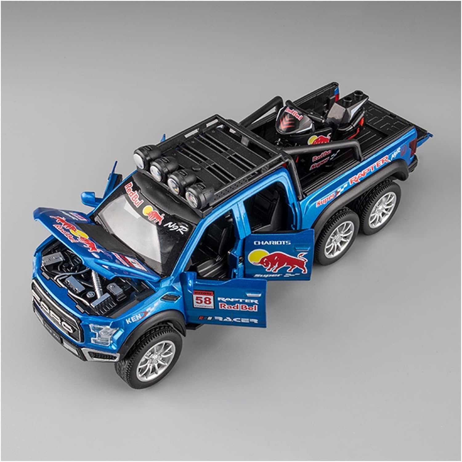 Ford Raptor F150 Pick-up Scale Model Diecast Metalcar - All Size