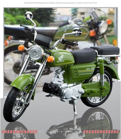 1:12 SIMULATED HONDA JIALING MOTORCYCLE JH70 GIFT MOTORCYCLE MODEL ALLOY TOY MODEL FOR DECORATION MODEL OF MOTORCYCLE [SIZE:-17.5CM*11.5CM*3.3CM]【RANDOM COLOUR】