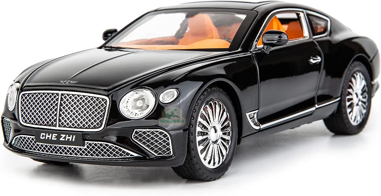 Bentley Continental GT 1:24 Model Car Alloy Diecast Toy Car Collectible Pull Back Toy Vehicles with Sound and Light Door Can Be Opened for Girls Boys Gift [SIZE:-22CM*9CM*7CM]【 MULTICOLOR 】