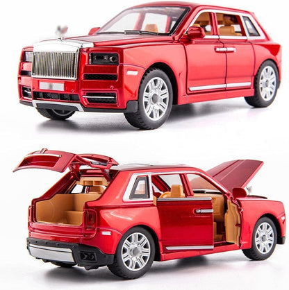 Rolls Royce Cullinan Scale Model Diecast Metalcar Black - All Size