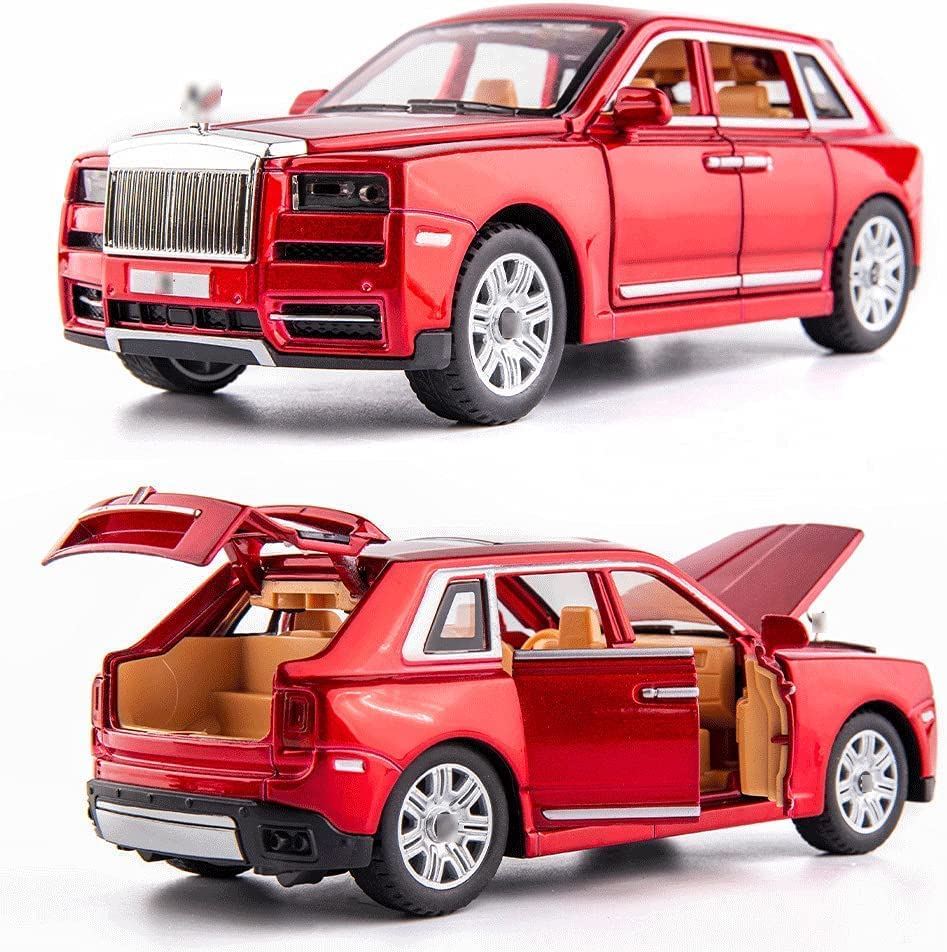 ROLLS ROYCE CULLINAN 1:32 DIECAST METAL PULLBACK TOY CAR WITH OPENABLE DOORS & LIGHT, MUSIC BOYS CAR FOR KIDS BEST TOYS GIFTS TOYS FOR KIDS [SIZE:-16CM*6.5CM*5CM]【 MULTICOLOR 】