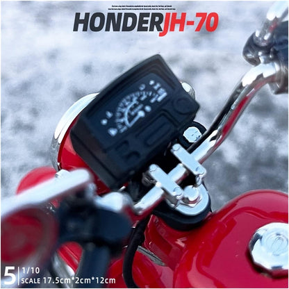 1:12 SIMULATED HONDA JIALING MOTORCYCLE JH70 GIFT MOTORCYCLE MODEL ALLOY TOY MODEL FOR DECORATION MODEL OF MOTORCYCLE [SIZE:-17.5CM*11.5CM*3.3CM]【RANDOM COLOUR】