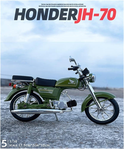 1:12 SIMULATED HONDA JIALING MOTORCYCLE JH70 GIFT MOTORCYCLE MODEL ALLOY TOY MODEL FOR DECORATION MODEL OF MOTORCYCLE [SIZE:-17.5CM*11.5CM*3.3CM]【RANDOM COLOUR】