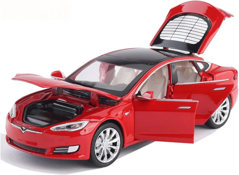 Tesla S Scale Model Diecast Metalcar - All Size