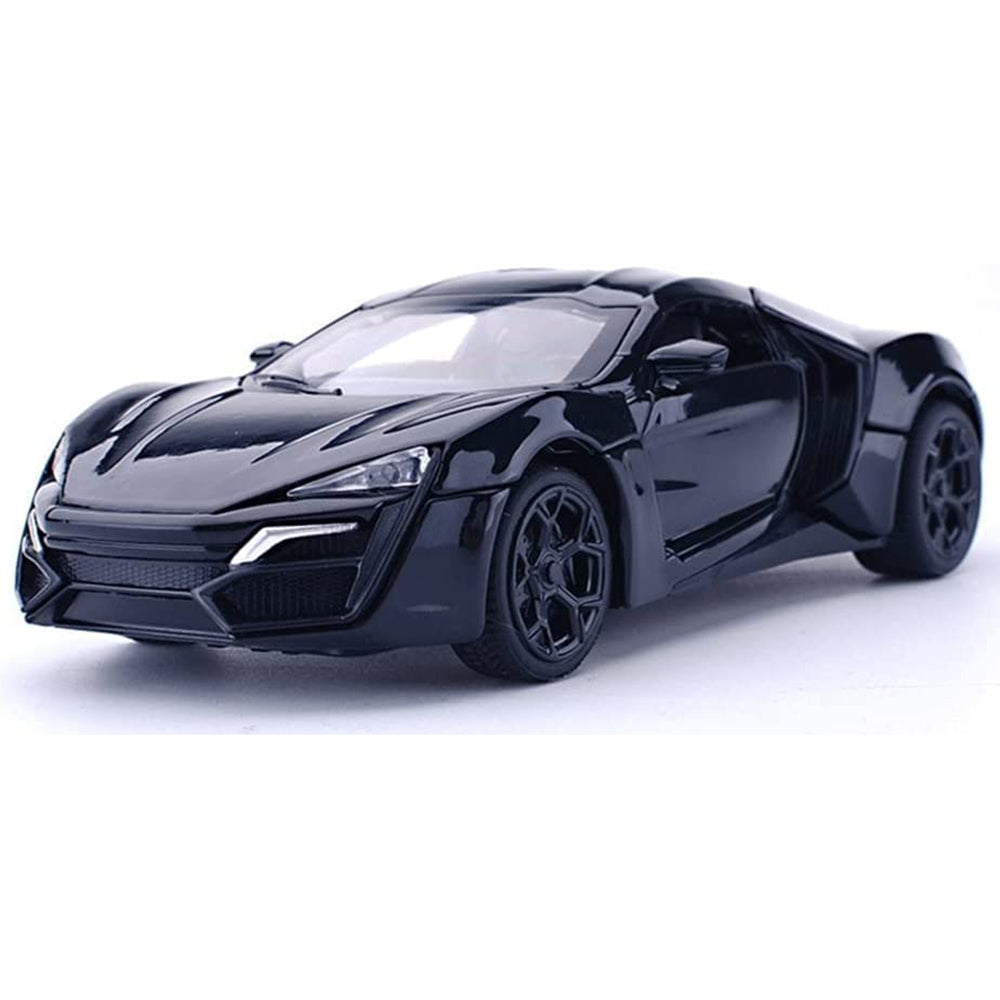 LYKAN HYPER SPORT 1:32 DIECAST METAL PULLBACK TOY CAR WITH OPENABLE DOORS & LIGHT, MUSIC BOYS CAR FOR KIDS BEST TOYS GIFTS TOYS FOR KIDS [SIZE:- 15.5CM*6CM*4.5CM]【 MULTICOLOR 】