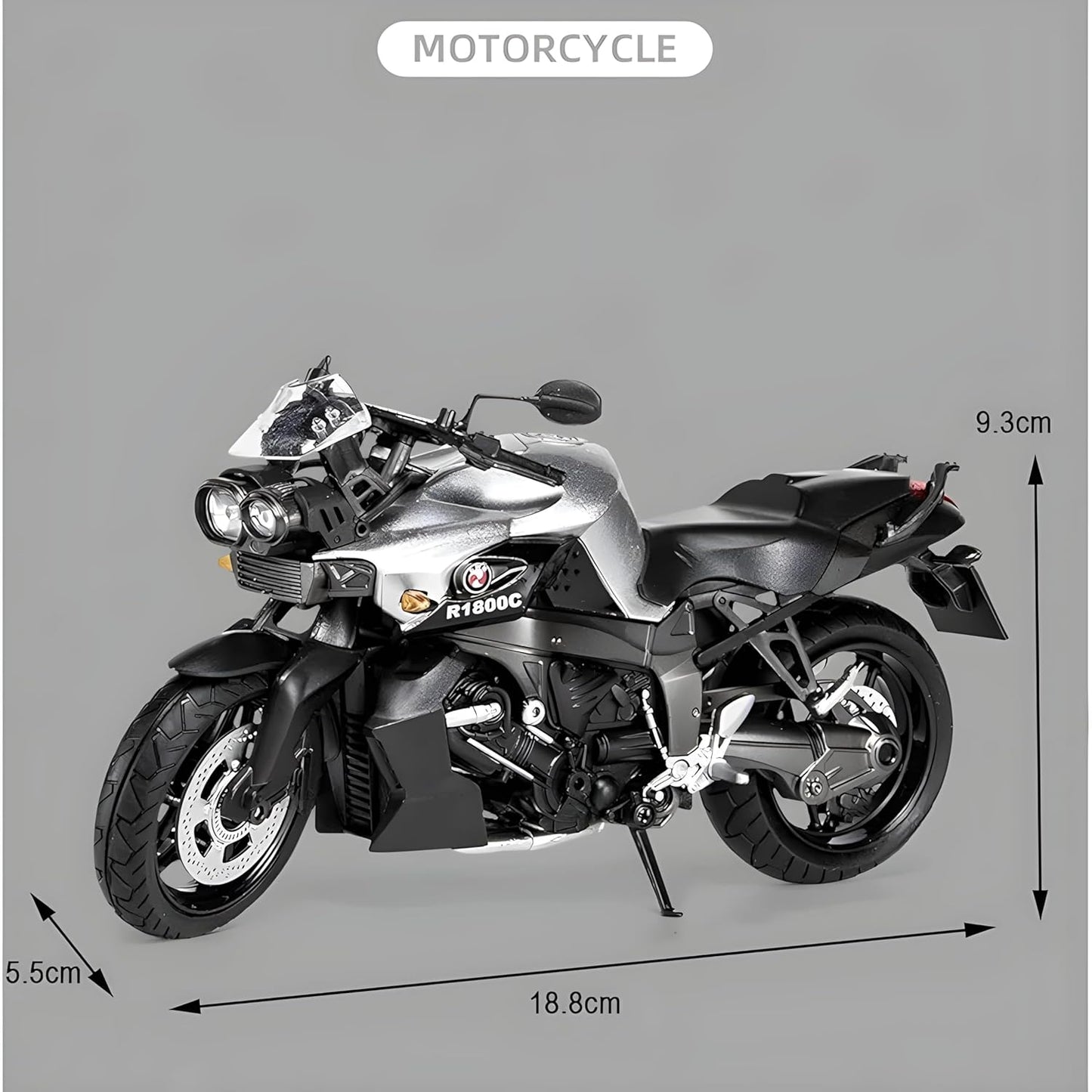 Bmw R1800c Scale Model Diecast Metalcar - All Size