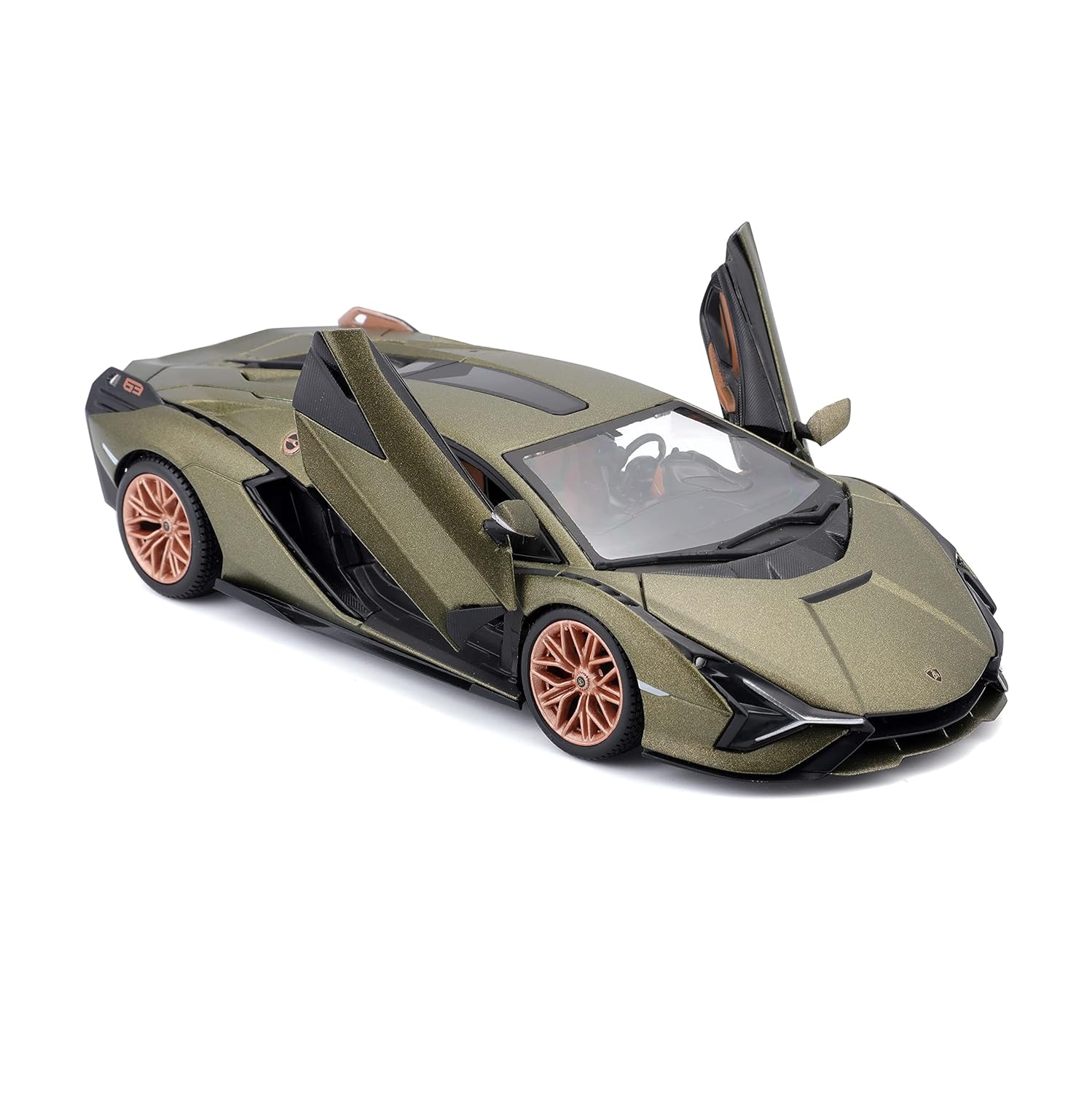 1:24 Metal Car Lamborghini Sian Die Cast Alloy Light & Sound MultiColor (MultiColor, Pack Of1)