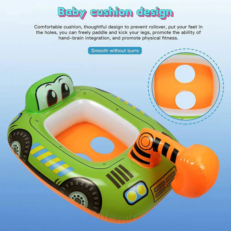 JCB THEME SWIM TUBE PORTABLE INFLATABLE & FOLDABLE SWIMMING POOL TUBE OUTDOOR & INDOOR WATER SWIMMING TUBR FOR KIDS & ADULTS