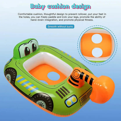 JCB THEME SWIM TUBE PORTABLE INFLATABLE & FOLDABLE SWIMMING POOL TUBE OUTDOOR & INDOOR WATER SWIMMING TUBR FOR KIDS & ADULTS