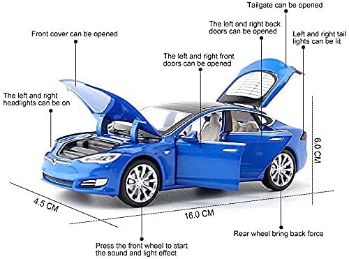 Tesla S Scale Model Diecast Metalcar - All Size