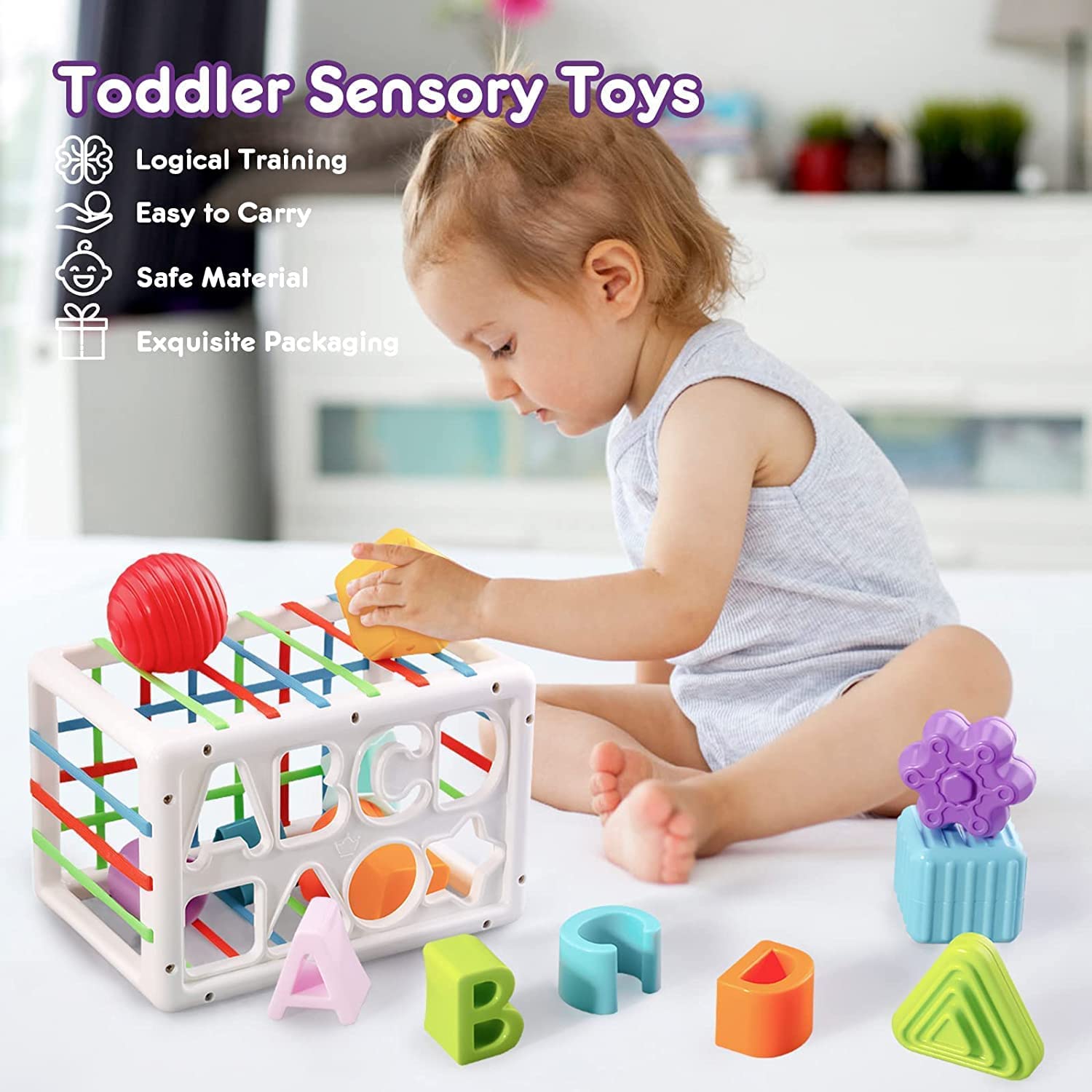 ABCD Shape Sorter Montessori Toys For Kids