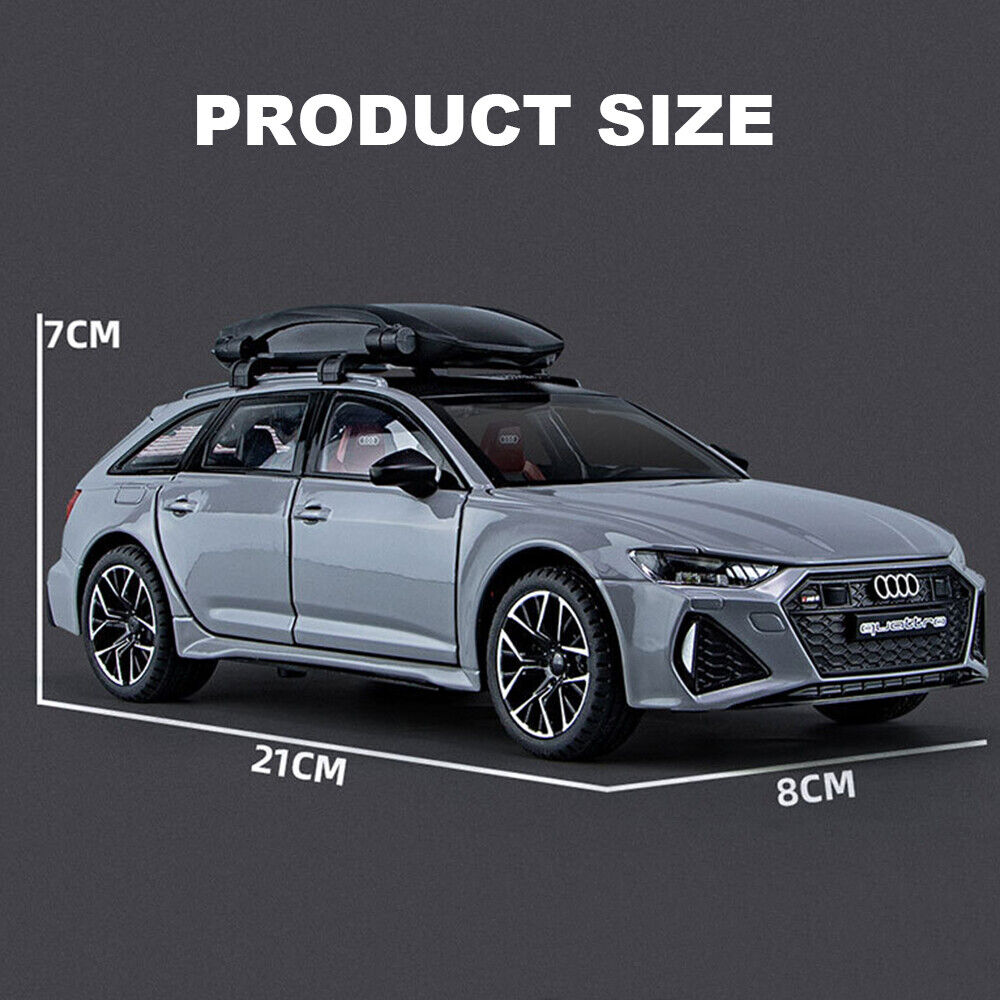 Audi RS6 Metal Diecast Car 1:24 (20x8 cm)