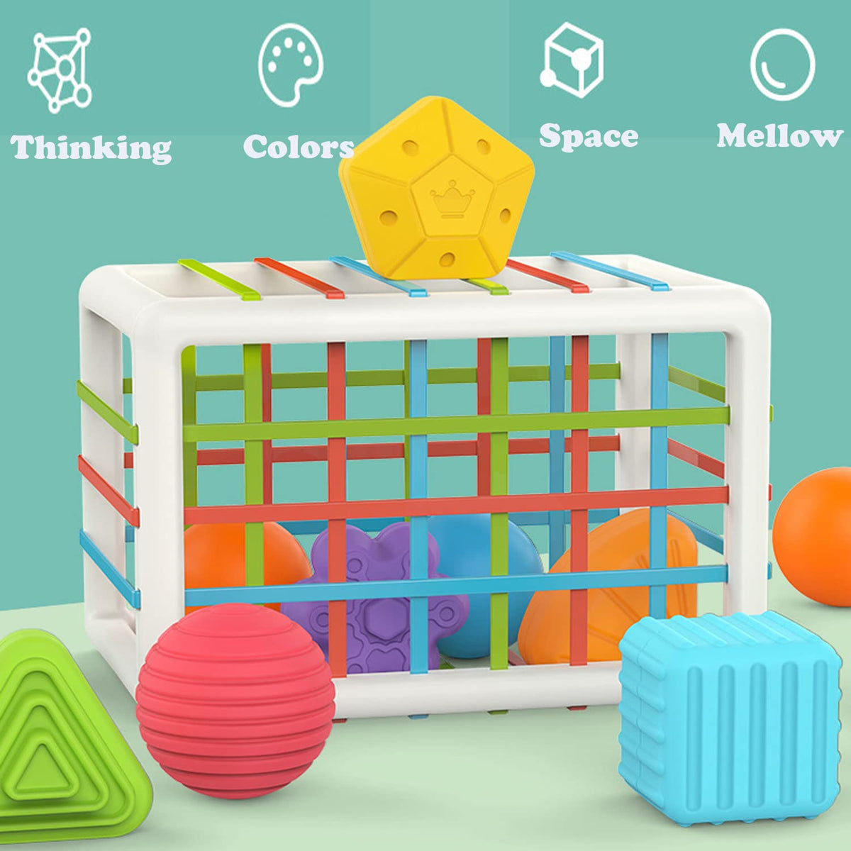 Baby Shape Fun Baby Early Educational Toys Sorting Shape Games for Fine Motor Skills