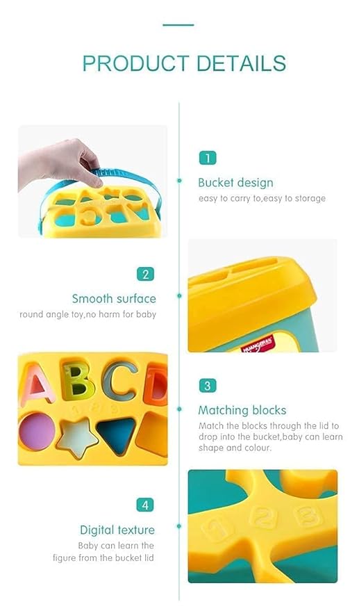 Baby's First Blocks Shape Sorting Toys For Kids