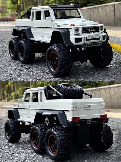 1:24 Diecast Metal Car AMG 6X6 Die Cast Big Scale Model Alloy [Size : 21Cm*11Cm*10Cm]