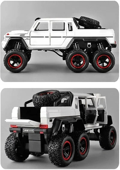 1:24 Diecast Metal Car AMG 6X6 Die Cast Big Scale Model Alloy [Size : 21Cm*11Cm*10Cm]