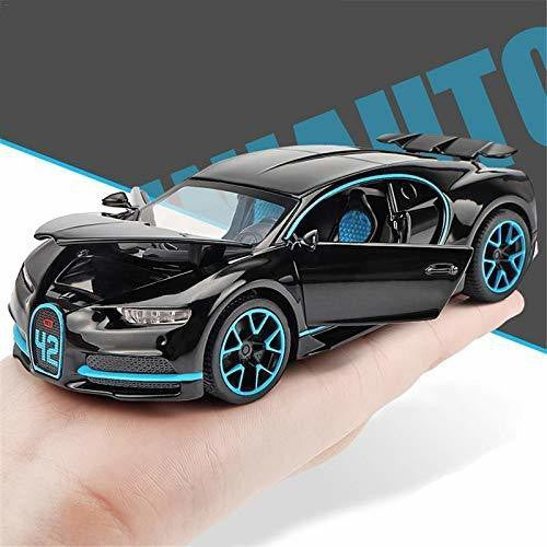 New 1:32 Scale Bugatti Chiiron Die Cast Alloy Metal Luxury Car Model Pull Back Car For Children Toys (5 Design Available 1 Design Sending) (Multicolor, Pack Of1)