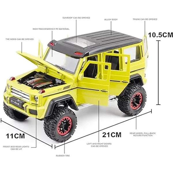 Mercedes Amg G500 4x4 Scale Model Diecast Metalcar - All Size