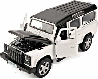 LAND ROVER DEFENDER 1:32 DIECAST SCALE MODEL METAL PULL BACK WITH OPENABLE DOORS & LIGHT, MUSIC TOY VEHICLE FOR KIDS [SIZE:-14.4CM*6CM*5.5CM]【 MULTICOLOR 】