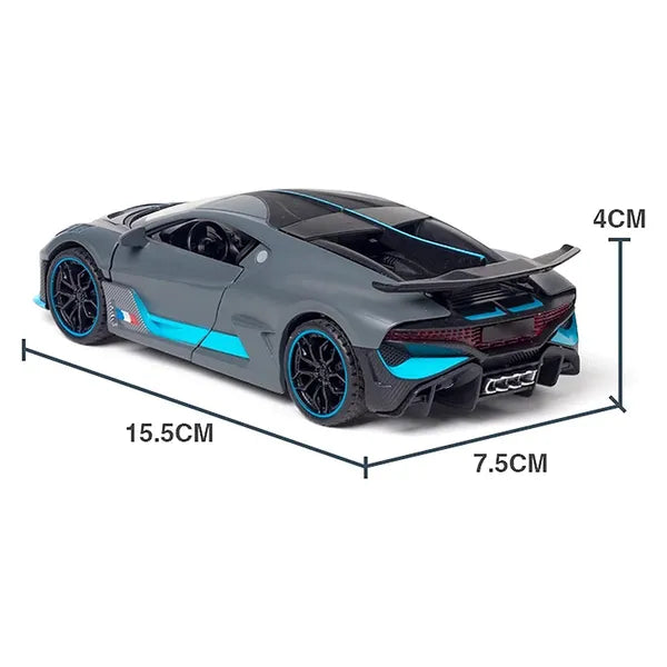 1:32 Scale Die-Cast Metal Model Bugatti Divo Sport Pull Back Car Toy For Boys Girls Kids (Multicolor, Pack Of1) (Multiclor, Pack Of1)