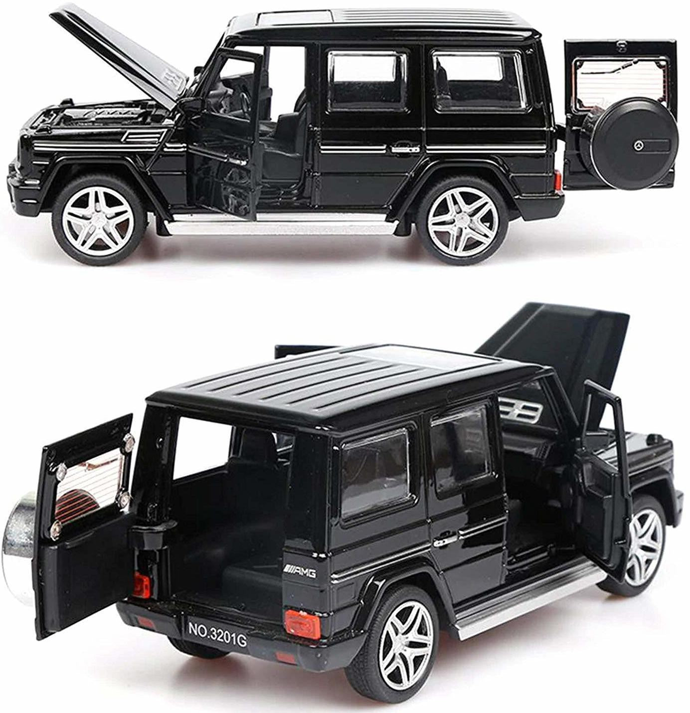 Mercedes Amg G-65  1:32 DIECAST METAL PULLBACK TOY CAR WITH OPENABLE DOORS & LIGHT, MUSIC BOYS CAR FOR KIDS BEST TOYS GIFTS TOYS FOR KIDS【 MULTICOLOR 】