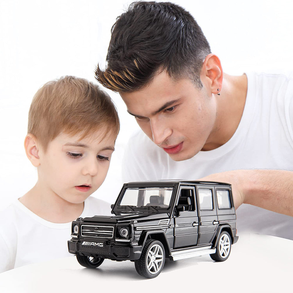 Mercedes Amg G-65  1:32 DIECAST METAL PULLBACK TOY CAR WITH OPENABLE DOORS & LIGHT, MUSIC BOYS CAR FOR KIDS BEST TOYS GIFTS TOYS FOR KIDS【 MULTICOLOR 】