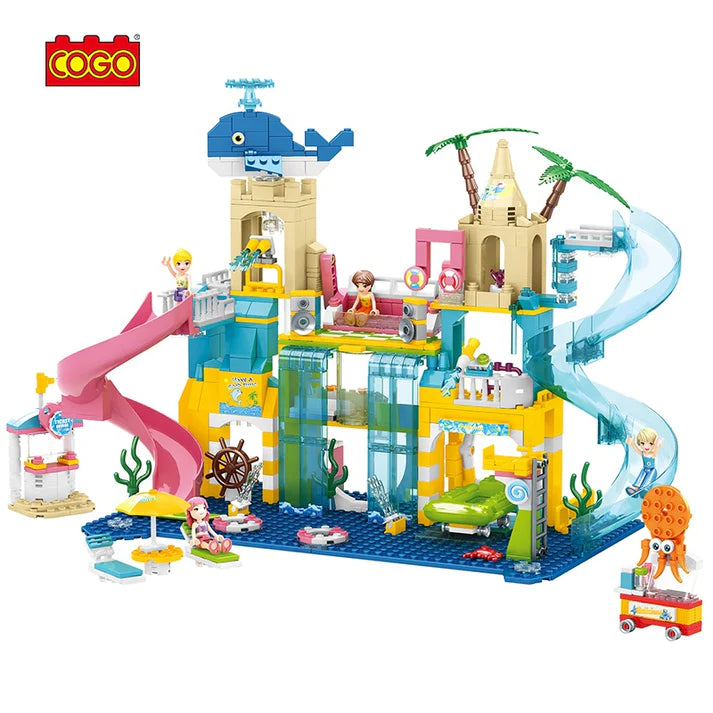 Girls Water Park Building Blocks Set