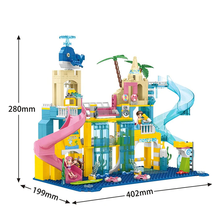 Girls Water Park Building Blocks Set