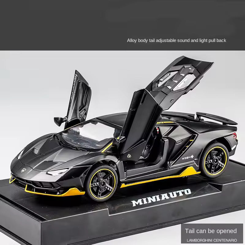 1:32 Scale Lamborghinii Die Cast Alloy Metal Car Model Pull Back Car For Children Toys Light & Sound(4 Color Design Available 1 Design Sending (Multicolor, Pack Of: 1)