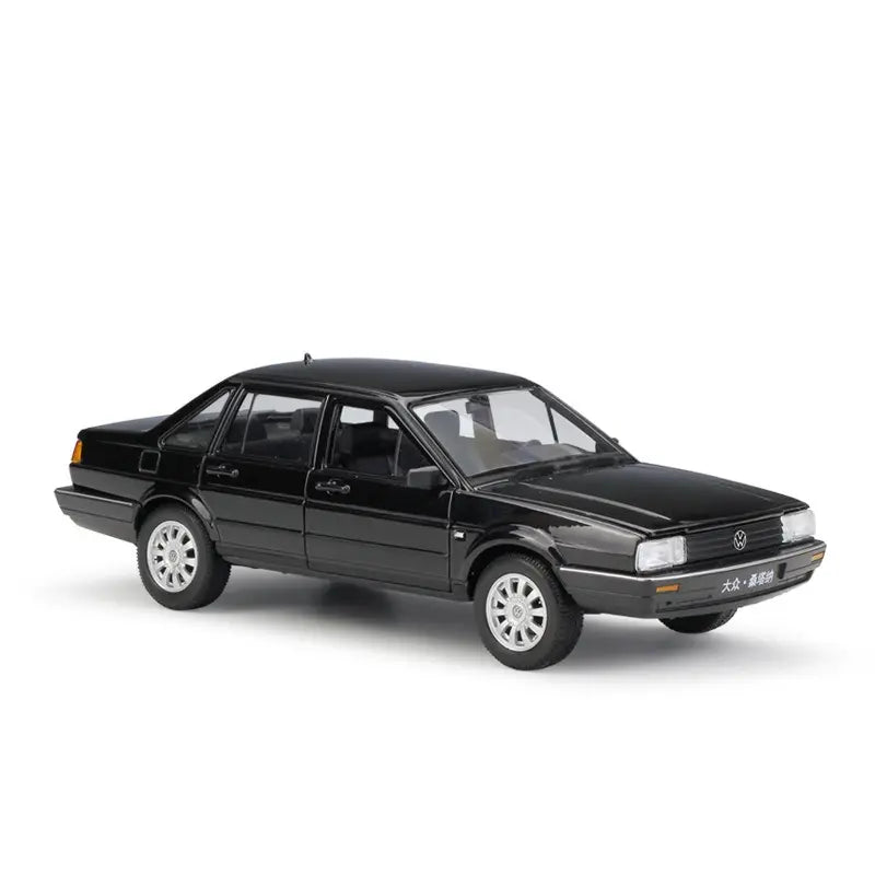 BIG SIZE VOLKSWAGEN SANTANA 1:24 DIECAST METAL PULLBACK TOY CAR WITH OPENABLE DOORS & LIGHT, MUSIC BOYS CAR FOR KIDS BEST TOYS GIFTS TOYS FOR KIDS [SIZE:-19CM*7.5CM*6CM]【 MULTICOLOR 】