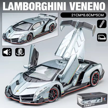 Lamborghini Veneno Scale Model Diecast Metalcar - All Size