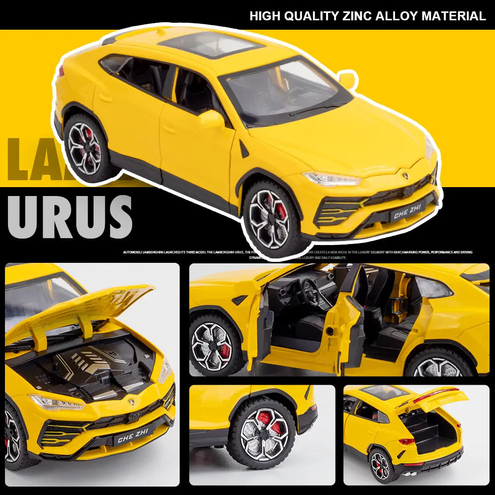 Big Size 1:24 Diecast Metal Car Model Urus Toy Car [Size : 21.5 Cm*8.7 Cm*6.2Cm]