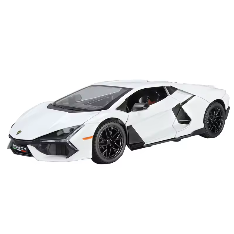 Big Size Lamborghini Revuelto 1:24 DIECAST METAL PULLBACK TOY CAR WITH OPENABLE DOORS & LIGHT, MUSIC BOYS CAR FOR KIDS BEST TOYS GIFTS TOYS FOR KIDS [SIZE:-21.5CM*9.5CM*5CM]【 MULTICOLOR 】