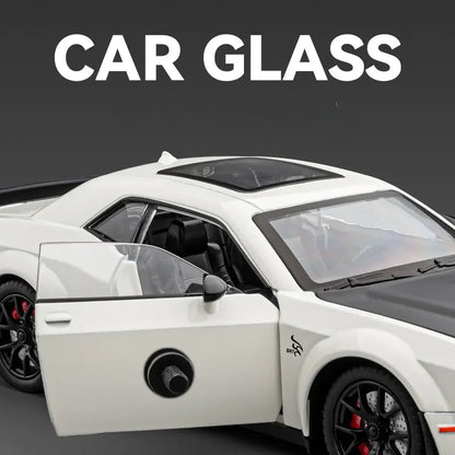 Dodge Challenger Hellcat Scale Model Diecast Metal Car - All Size
