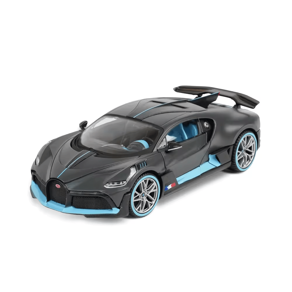 Big Size 1:24 BUGATTI DIVO DIECAST METAL PULLBACK TOY CAR WITH OPENABLE DOORS & LIGHT, MUSIC BOYS CAR FOR KIDS BEST TOYS GIFTS TOYS FOR KIDS [SIZE:-22CM*9CM*7CM]【 MULTICOLOR 】