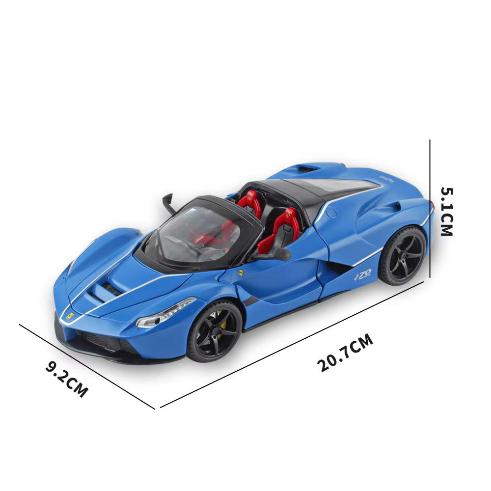 Big Size 1:24 Ferrari Rafa Roadster Sports Car Scale Model Diecast Metal Car
