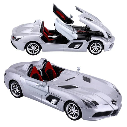 Mercedes-benz Slr Stirling Convertible Sports Car Scale Model Diecast Metalcar - All Size