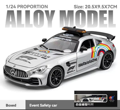 Mercedes-benz Amg Gt Safety Car Scale Model Diecast Metalcar - All Size