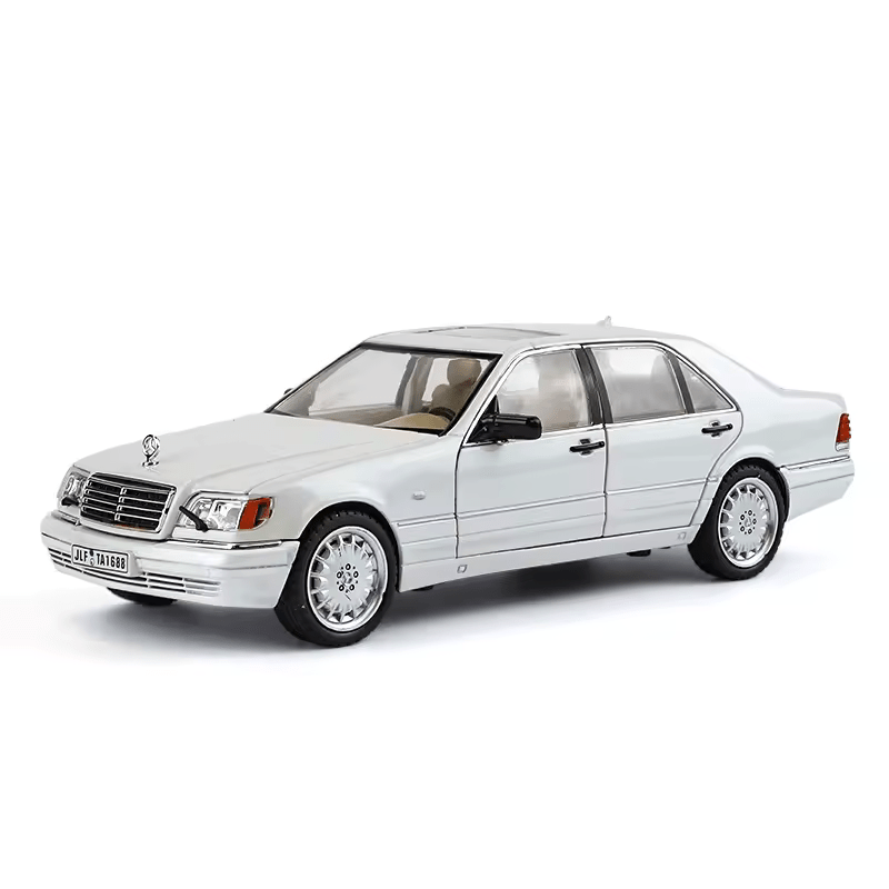 Mercedes-Benz W140 320SEL 1:24 DIECAST METAL PULLBACK TOY CAR WITH OPENABLE DOORS & LIGHT, MUSIC BOYS CAR FOR KIDS BEST TOYS GIFTS TOYS FOR KIDS [SIZE:-21.2CM*7.8CM*6.5CM]【 MULTICOLOR 】