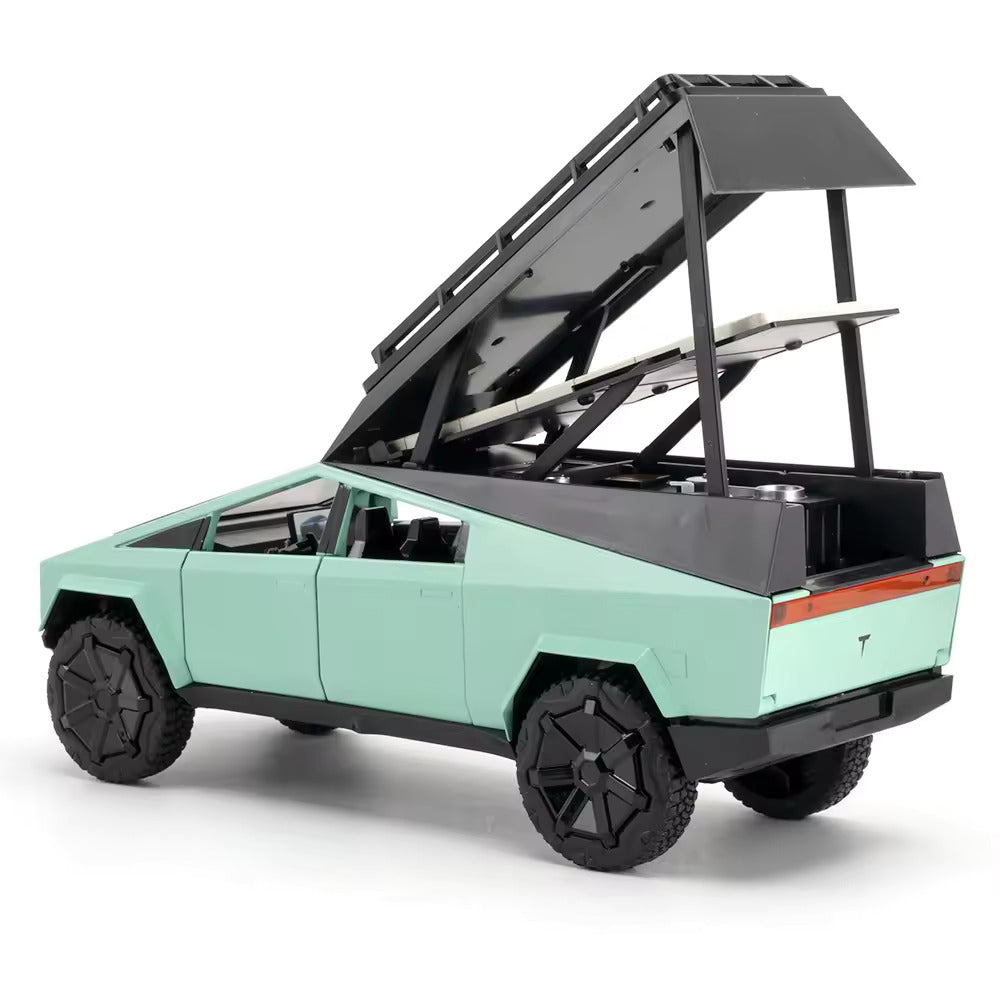 Tesla Cybertruck Camping Vehicle Scale Model Diecast Metalcar - All Size