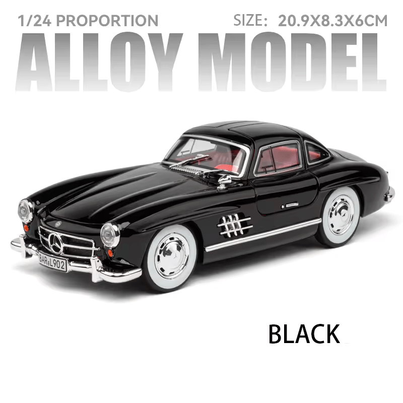 Mercedes-benz 300sl Scale Model Diecast Metalcar - All Size