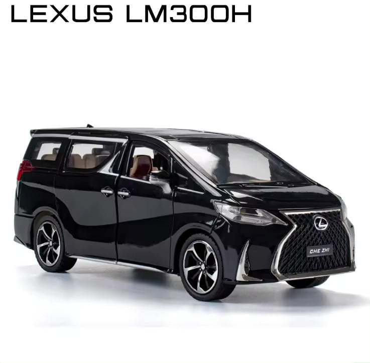 TOYOTA LEXUS LM300 1:24 DIECAST METAL PULLBACK TOY CAR WITH OPENABLE DOORS & LIGHT, MUSIC BOYS CAR FOR KIDS BEST TOYS GIFTS TOYS FOR KIDS [SIZE:-22CM*9CM*7CM]【 MULTICOLOR 】