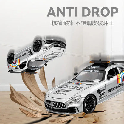 Mercedes-benz Amg Gt Safety Car Scale Model Diecast Metalcar - All Size