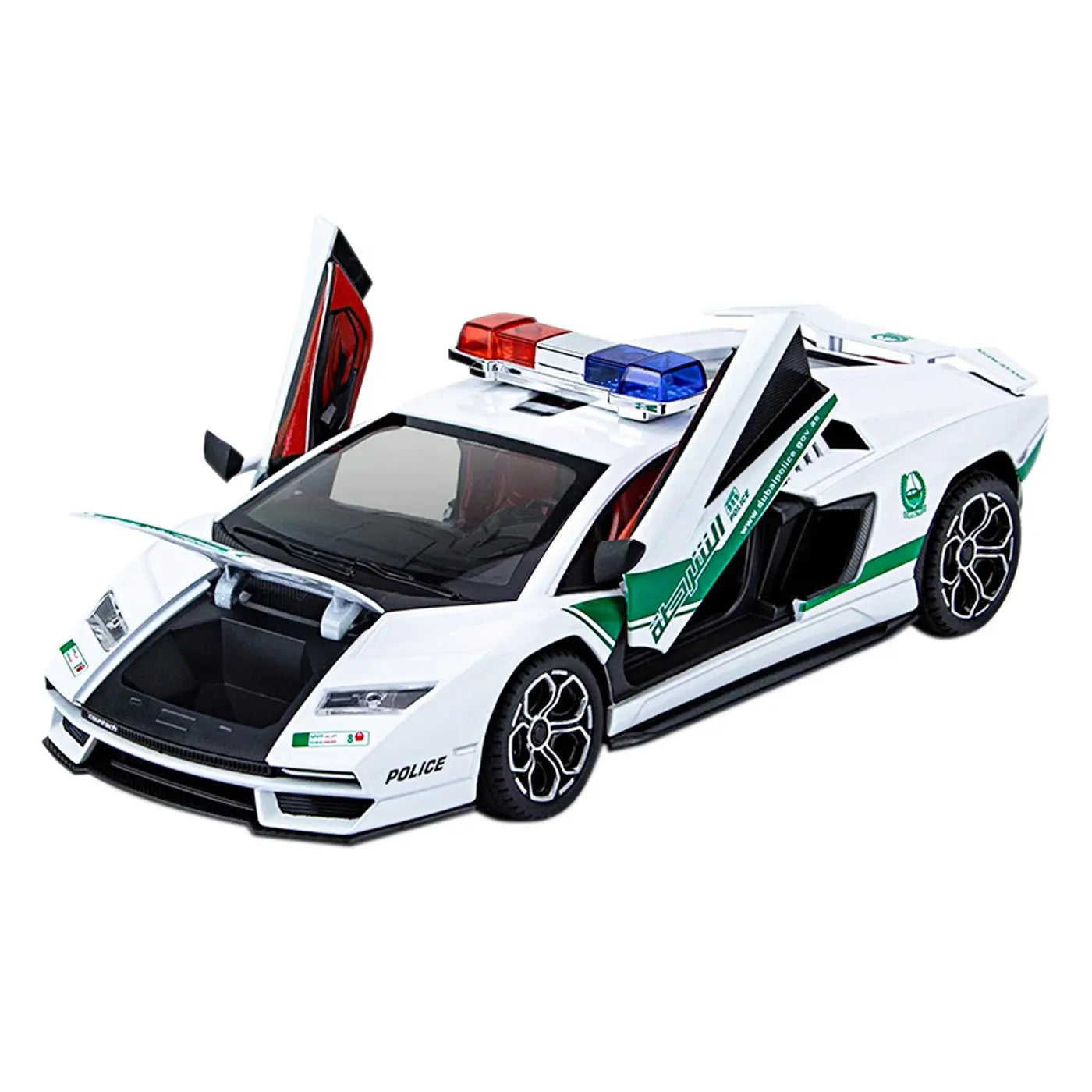 Lamborghini 800 Police Scale Model Diecast Metalcar - All Size