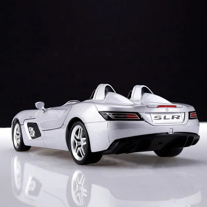 Mercedes-benz Slr Stirling Convertible Sports Car Scale Model Diecast Metalcar - All Size