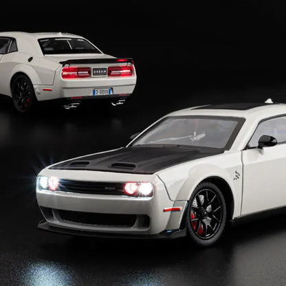Dodge Challenger Hellcat Scale Model Diecast Metal Car - All Size